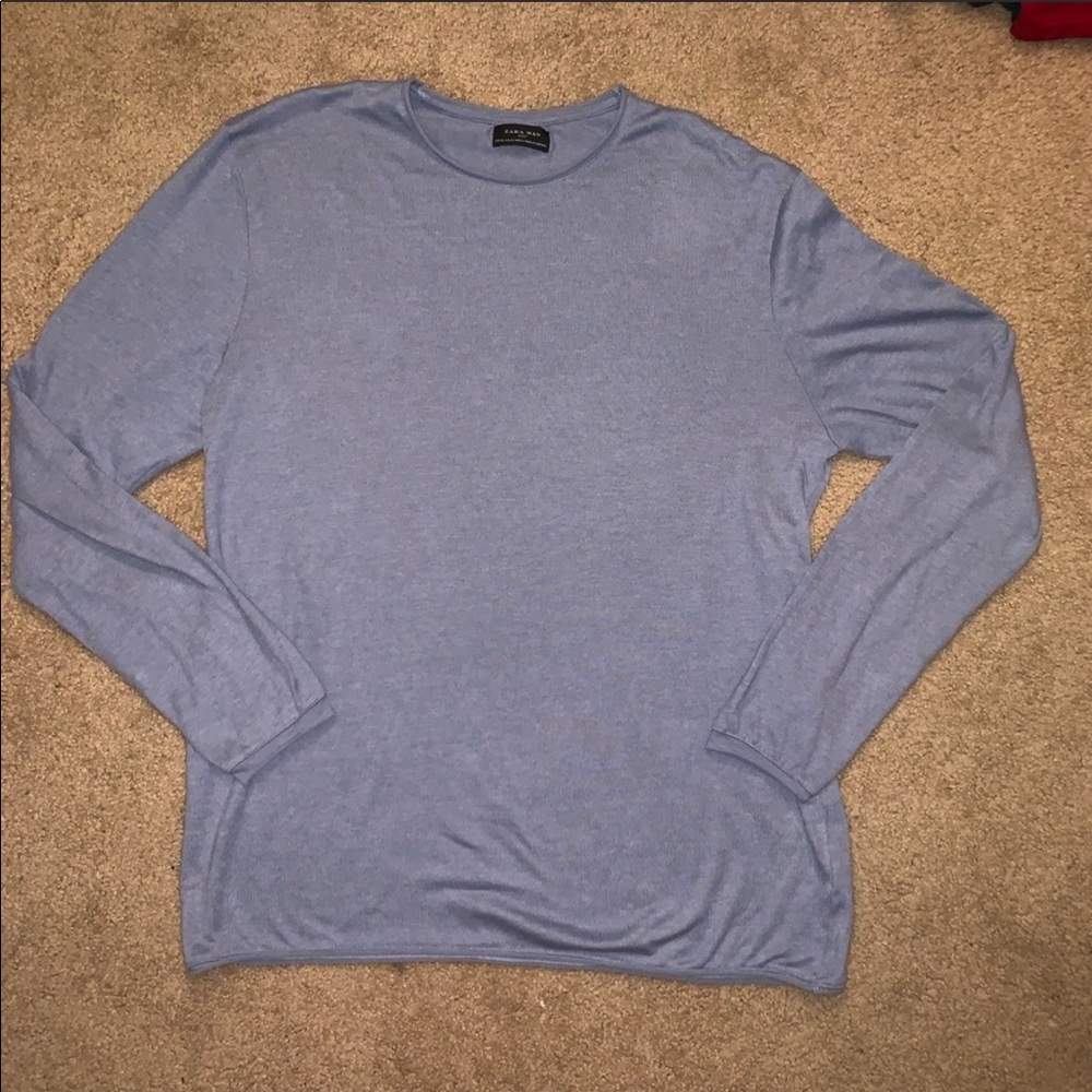 Zara Man Baby Blue Sweater